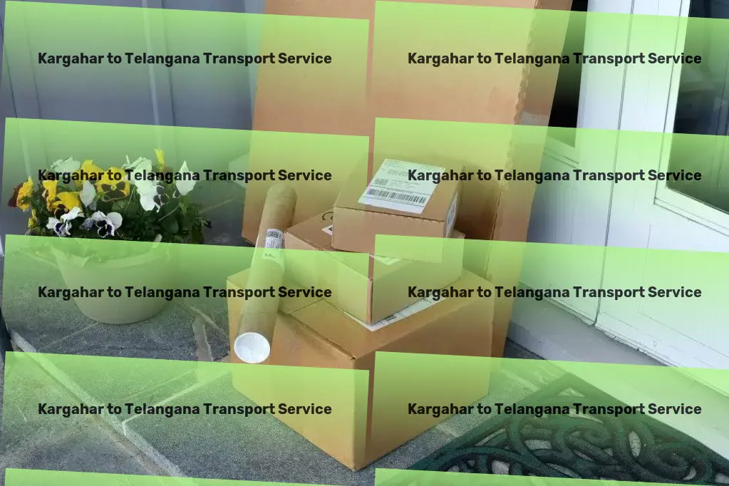 Kargahar to Telangana Cargo Efficient courier services